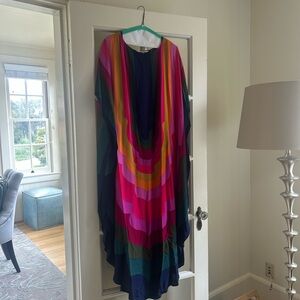 Multicolor Striped Kaftan Dress